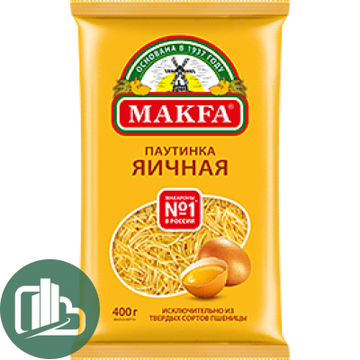 Макфа паутинка яичная 400гр 1/24