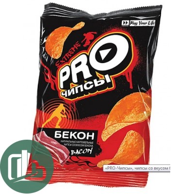 Чипсы PRO-чипсы Бекон 60гр 1/20