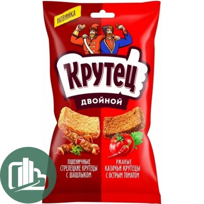 Сухарики Крутец 100гр Томат 1/18