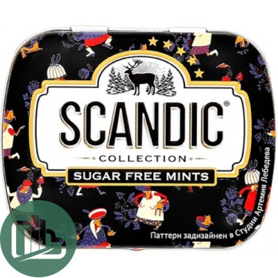 Scandic конфеты скандик Клубничный микс 14гр 1/18