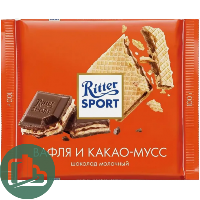 Ритер-спорт 100гр Какао Вафля 1/10 2206