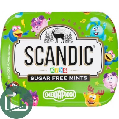 SCANDIC конфеты Яблоко  14г 1/12 (18)