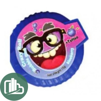 Жев/резинка-рулетка Crazy roll bubble gum + tattoo 15гр 1/24 (16)