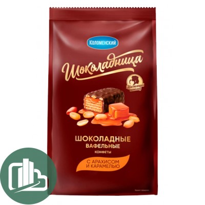Шоколадница конфеты шоколадные Карамель Арахис 160гр 1/14