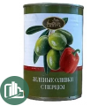 АМРИТА Оливки 300гр Зеленые с перцом 1/12