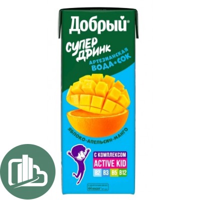 Добрый 0,2л апельсин манго 1/27