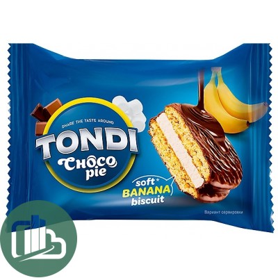Яшкино Tondi Choco Pie Чоко Пай Банан 30гр 1/70