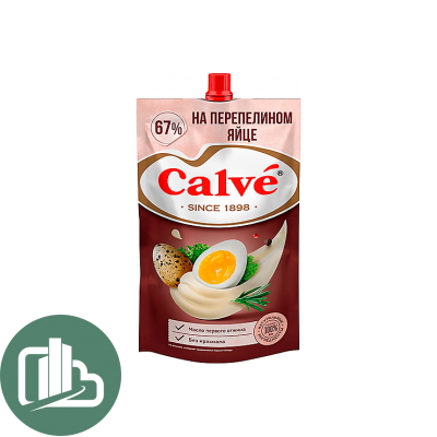 Майонез Calve с перепелиным яйцом 400г 1/24