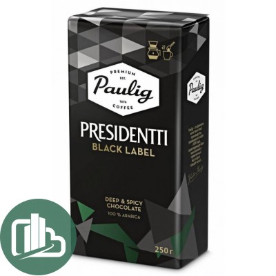 Паулинг PRESIDENTTI black label 250гр 1/12