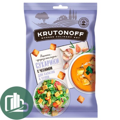 Сух. Крутоноф пшен. 100гр 1/28 чеснок