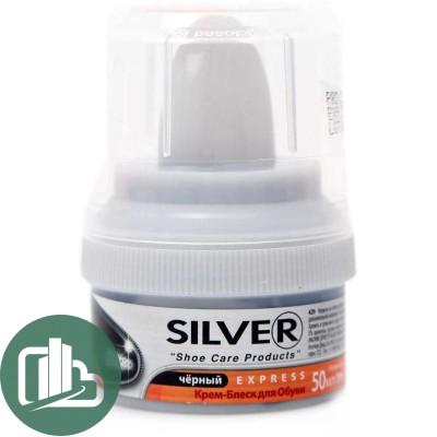 SILVER крем-блеск для обуви  черный