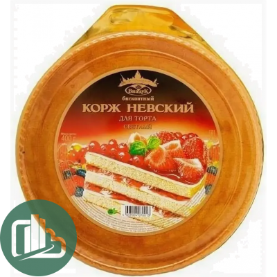 Корж Невский ванильный 300г 1/12