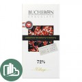 BUCHERON горький шоколад с клюквой, клубника и фисташками 90гр 1/10