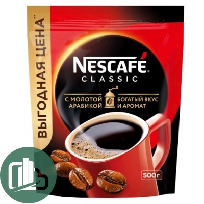 Нескафе Классик пакет 500гр 1/6