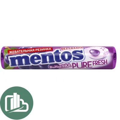 Ментос жев/рез 15,5гр виноград 1/24 