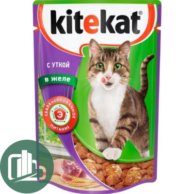 Китекат в желе 85гр Утка 1/28