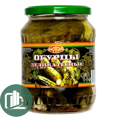 Огурцы деликатесные Бажай 680гр 1/6