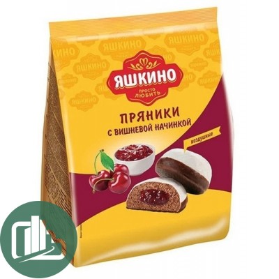 Яшкино Пряники 350гр вишня 1/8