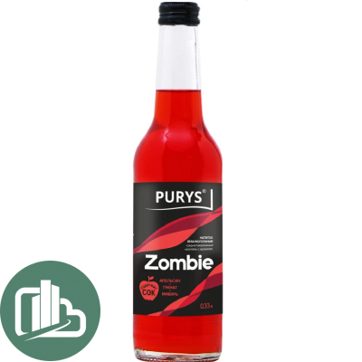 Газированный напиток PURYS 0,33л ZOMBIE 1/6 Апельсин+Гранат+Имбирь