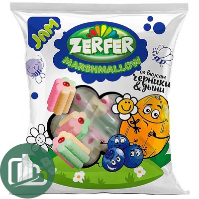 Яшкино Маршмеллоу Zerfer JAM черника/дыня 90гр 1/20