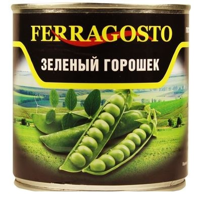Зелёный горошек FERRAGSTO 425гр 1/12