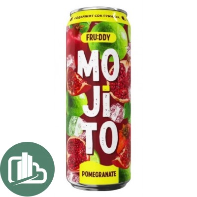 Напиток FRUDDY MOJITO Гранат 0,45л ж/б 1/12
