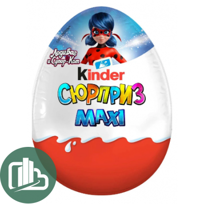 Киндер сюрприз 100гр Макси Леди Баг 1/12