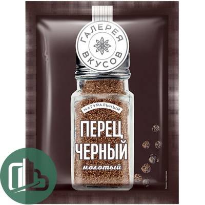 ГАЛЕРЕЯ ВКУСОВ Перец черный молотый 50гр 1/26 ВС010