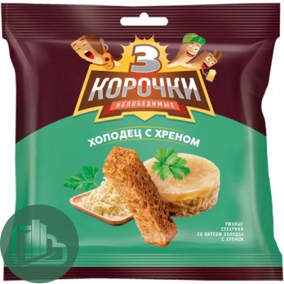Три корочки 80гр Холодец Хрен 1/30