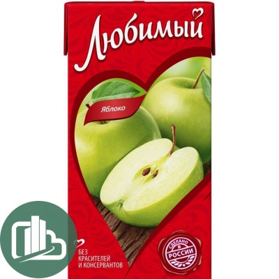Любимый сад 0,485л яблоко нектар 1/24