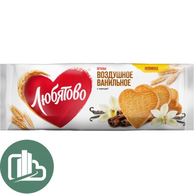 Любятово печ. воздушное ванильное с корицей 200гр 1/15