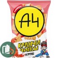 ВЛАД А4 Кранчи Чипсы вкус Краба 80гр 1/24