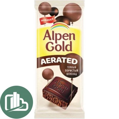 Альпен Голд AERATED белый пористый шоколад 80гр 1/13