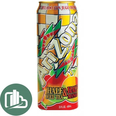 Напиток Arizona Half & Half Iced Tea Mango ж/б 680мл 1/24