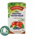 СОКИ КРЫМА Яблоко-Черника 1л 1/12