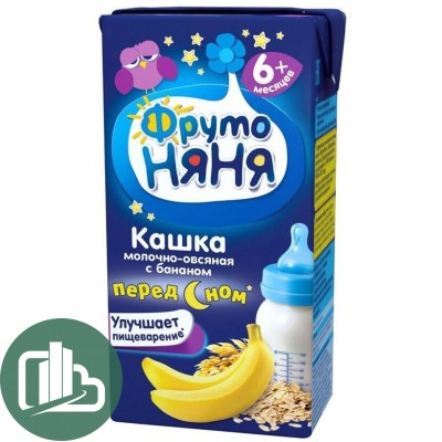 Фруто няня каша овсяная с бананом 0,2л 1/18