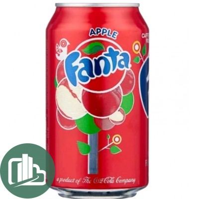 Фанта 0,35л  Apple  1/12 (красное яблоко)