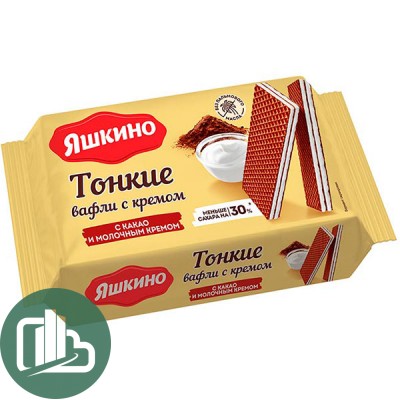 Яшкино вафли 144гр 1/26  Какао рвт 102