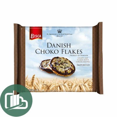 Печенье BISCA Choco flakes 87гр 1/12