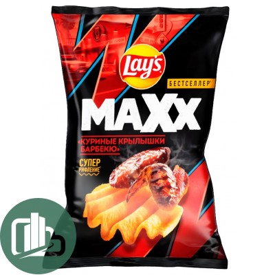 Лейс 100гр MAX Крылья барбекю 1/20