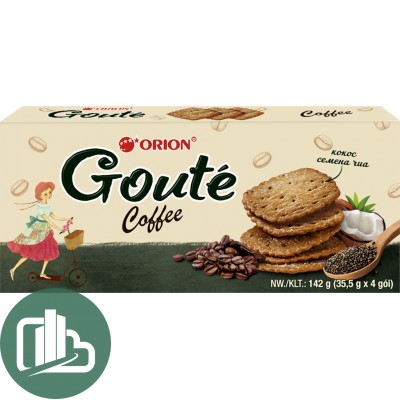 Печенье ОРИОН GOUTE COFFEE (ГУТЭ КОФЕ) 72гр 1/16
