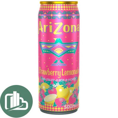 Напиток Arizona Kiwi Strawberry Lemon ж/б 500мл 1/12
