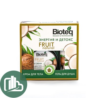 Bioteq энергия и детокс гель для душа набор крем 150мл