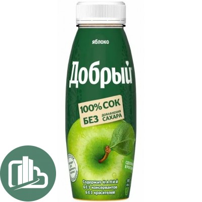 Добрый 0,33л ПЭТ 1/12 Яблоко