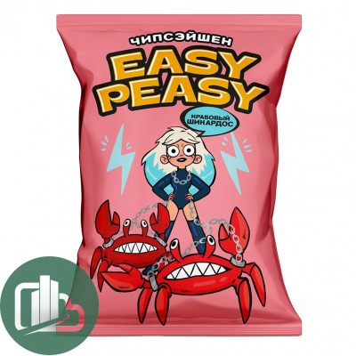 Картофель хрустящий EASY PEASY со вкусом краба 50гр 1/24