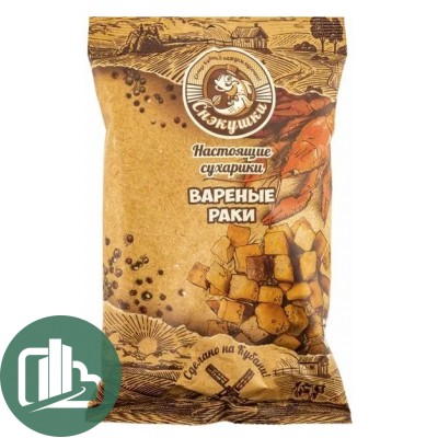 СНЭКУШКИ Сухарики 80гр Вареные раки 1/8
