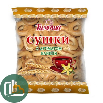 Тимоша Сушки 200гр с ароматом ванили 1/25