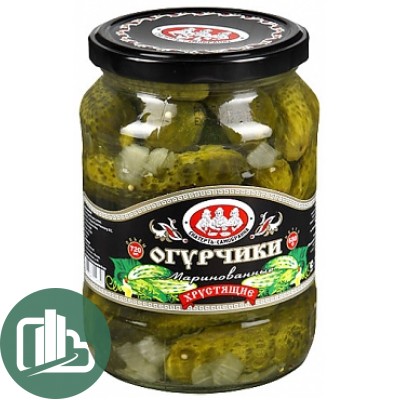 Скатерть-Самобранка Огурчики марин. хрустящие (6-9см) ст.б 720мл. 1/8