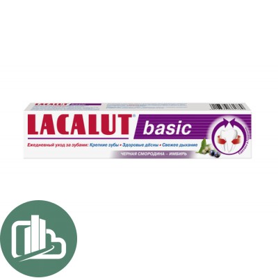 Зубная паста Lacalut basic Черная смородина-имбирь 75 мл