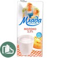 Молоко Млада 3,2% 1л 1/12